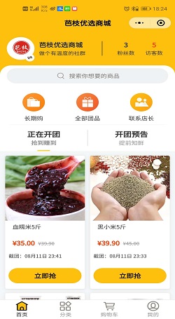 芭枝優選:生鮮水果社群團購平台案例2